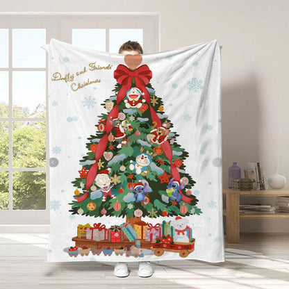 Holiday-Themed Fleece Throw Blanket