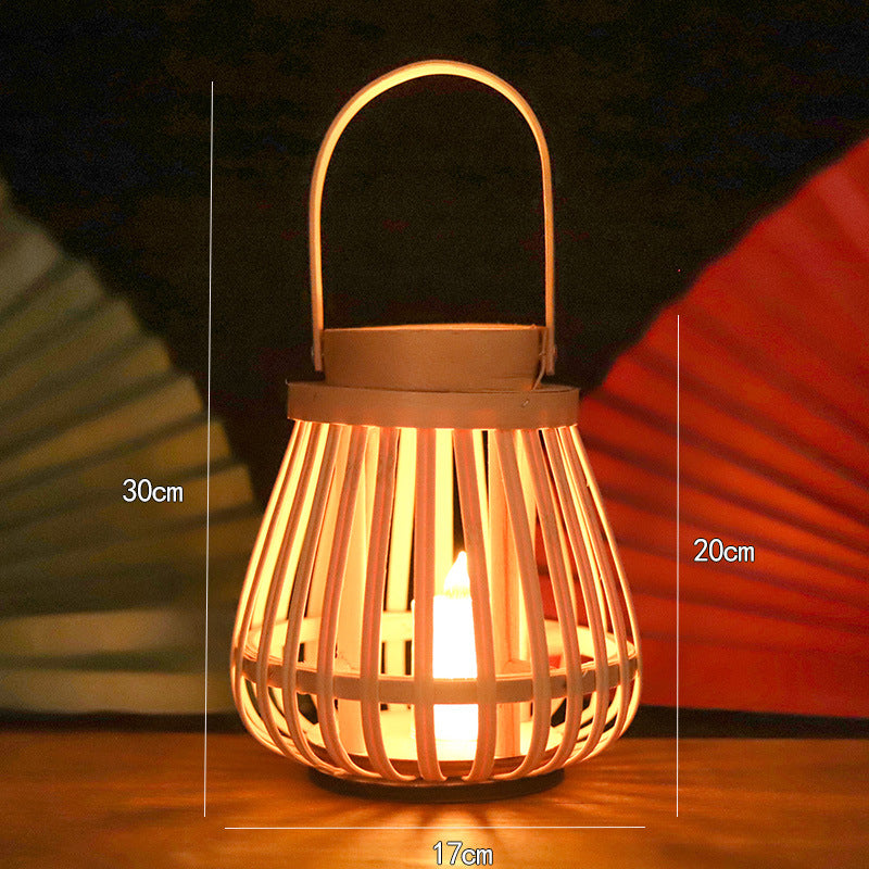 Handmade Lantern Made Of Natural Materials Acalora