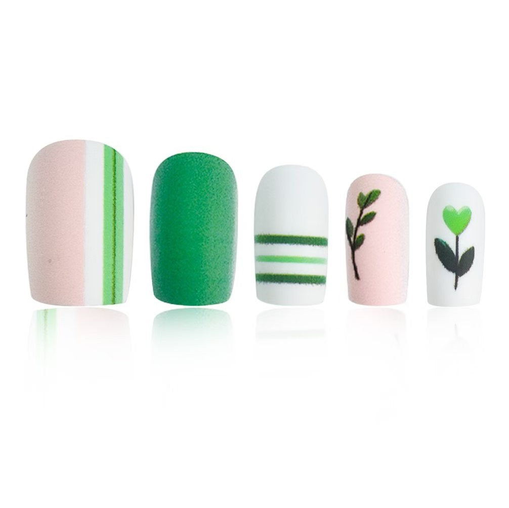 Artistic Botanical Press-On Nail Art Set Acalora