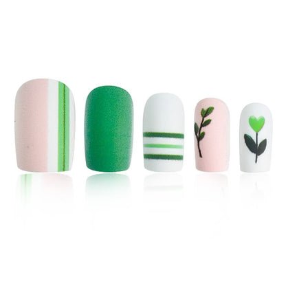 Artistic Botanical Press-On Nail Art Set Acalora