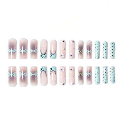 Floral Elegant Press-On Nail Set Acalora