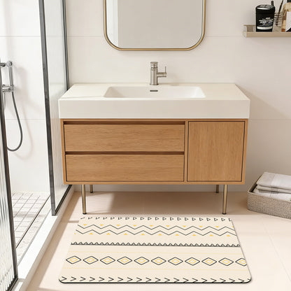 Artistic Cat-Themed Bath Mat Acalora
