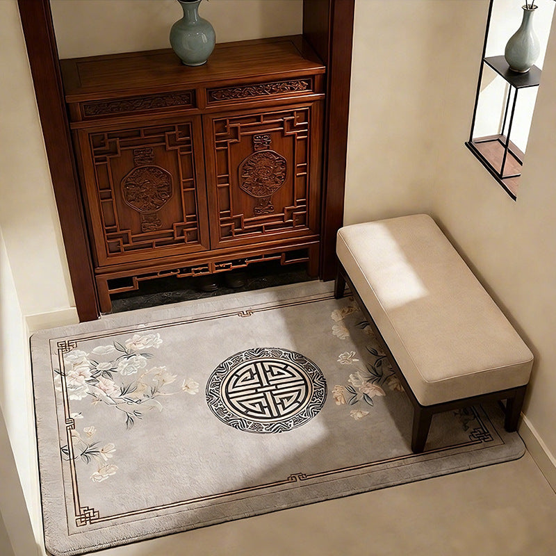 Artistic Floral Bath Mat Acalora