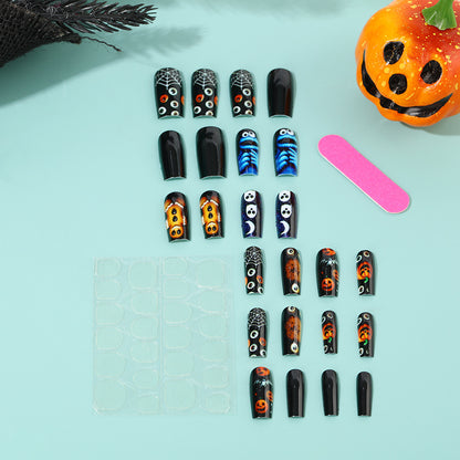 Creative Halloween-style art nails Acalora