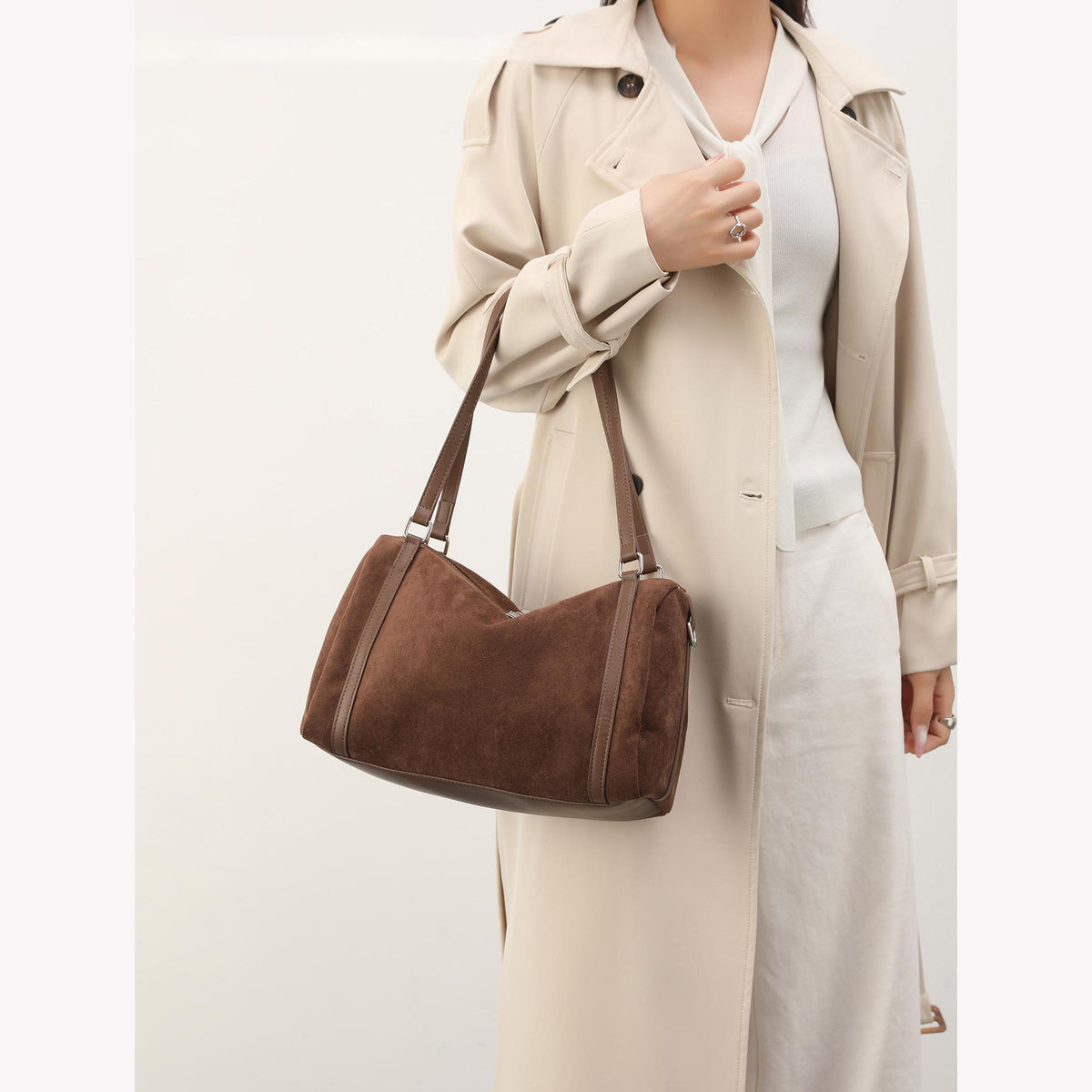 Soft Suede Shoulder Bag Acalora