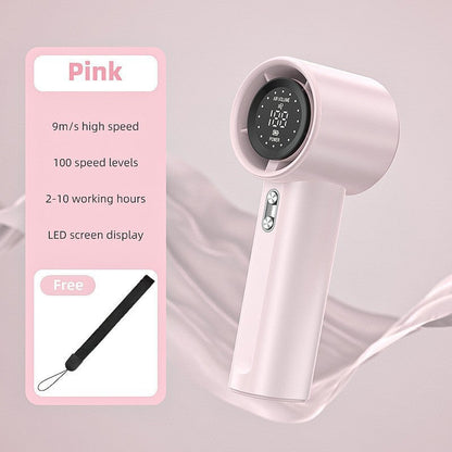 Unisex nano compact cordless high-speed digital display hairdryer with adjustable speed and long-lasting battery Brehn