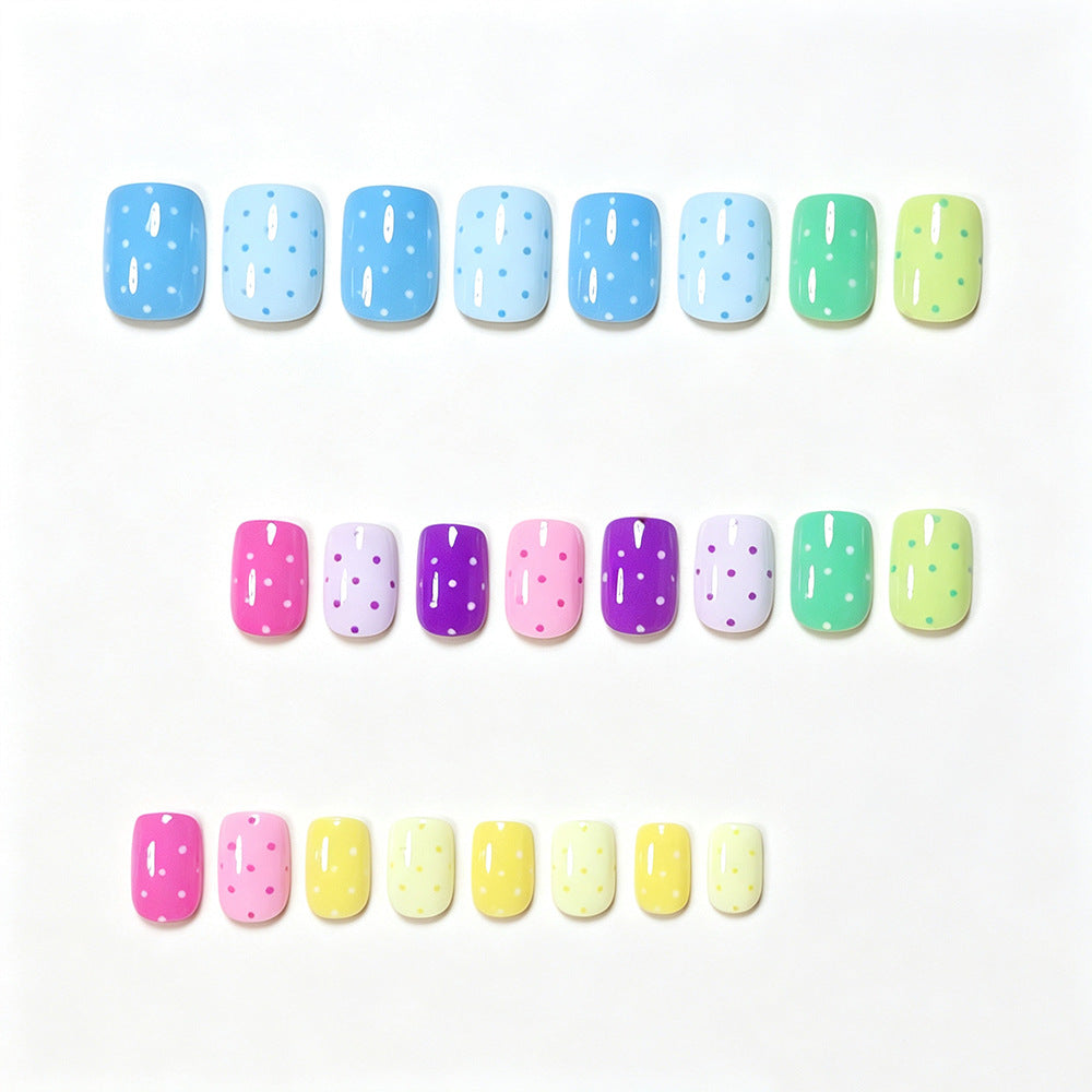 Playful Polka Dot Nail Wraps Acalora