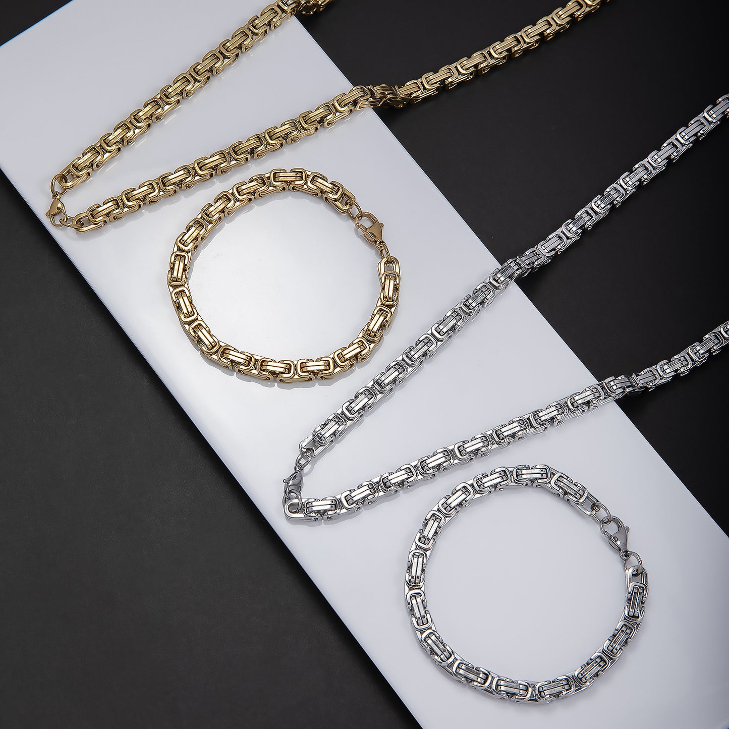 Chunky Link Chain Jewelry Set Acalora