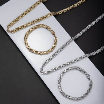 Chunky Link Chain Jewelry Set Acalora