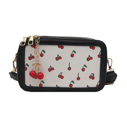 Fun Cherry Print Crossbody Bag Acalora