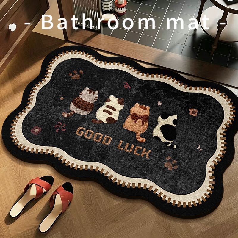 Playful Cartoon Bath Mat