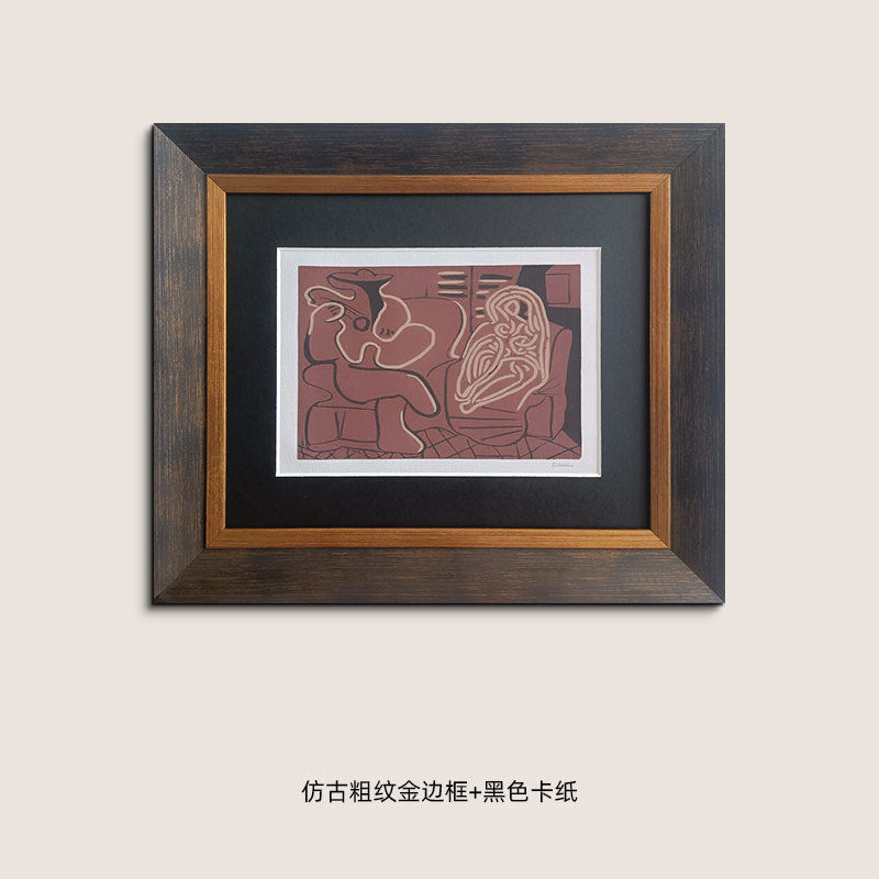 contemporary abstract framed art