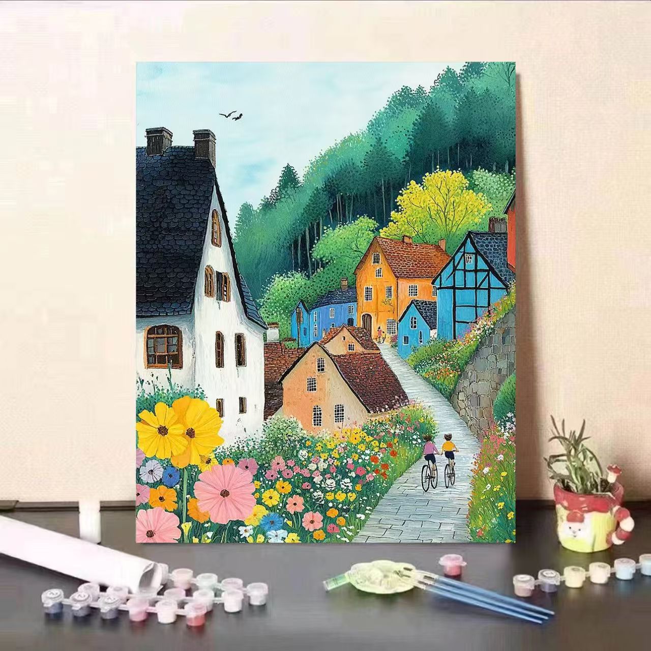 Scenic Village Paint by Numbers Art Kit