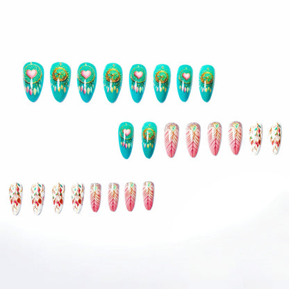 Dreamcatcher-Inspired Artistic Nail Art Acalora