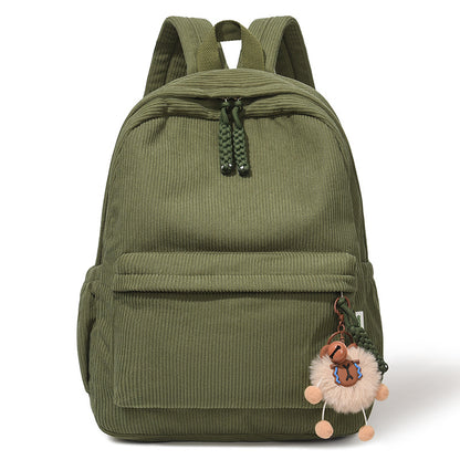 Cute Corduroy Backpack Acalora
