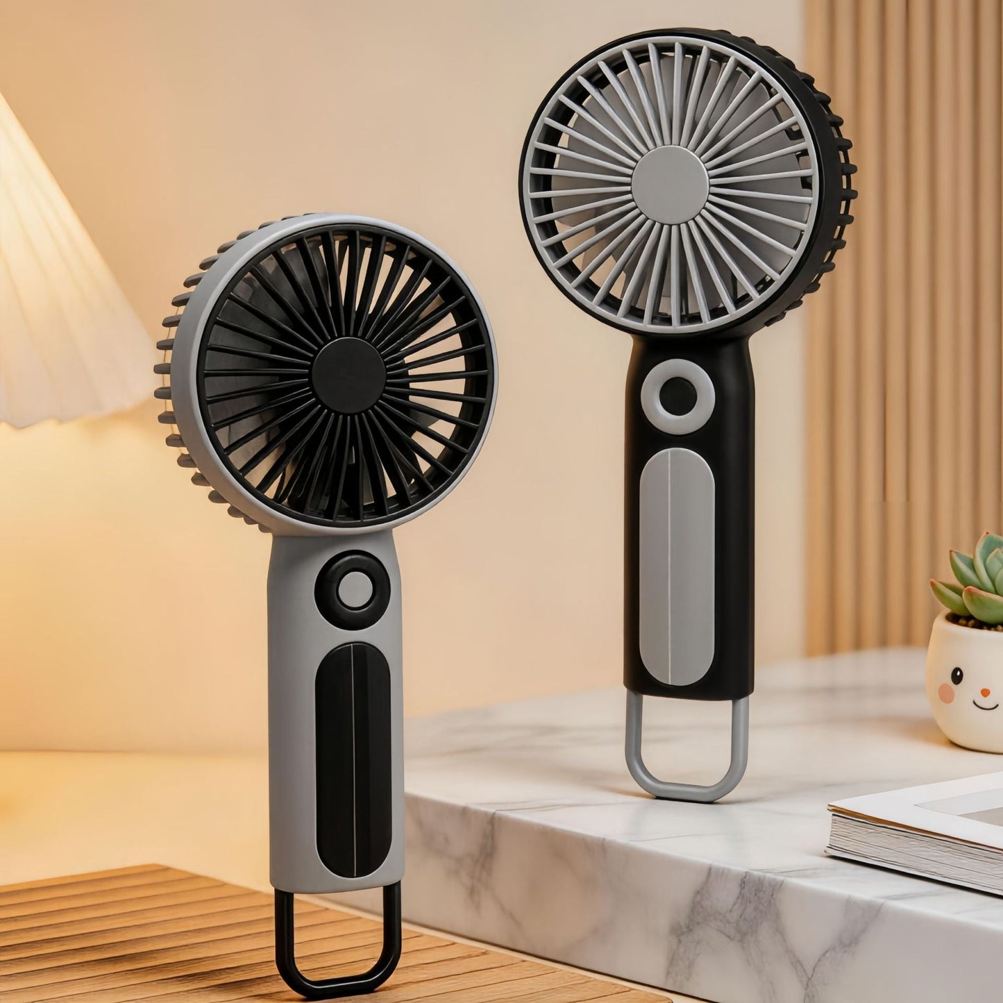 Ladies' Portable Handheld Fan with Ergonomic Handle Karnz