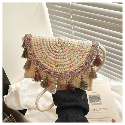 Bohemian Woven Clutch Bag Acalora