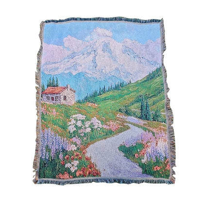 Artistic Patterned Throw Blanket