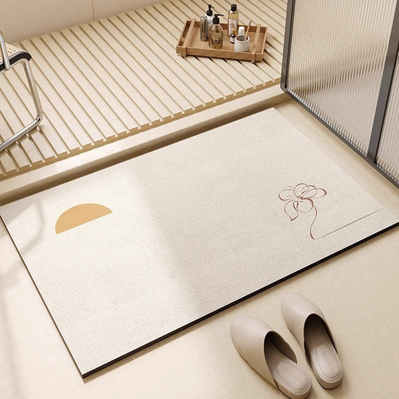 Artistic Cat-Themed Bath Mat Acalora