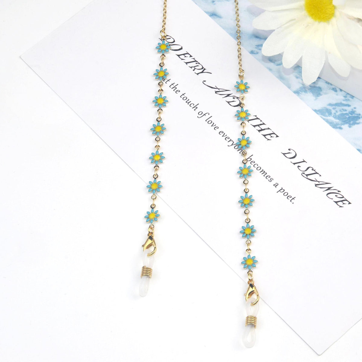 Floral Design Eyewear Chain Acalora