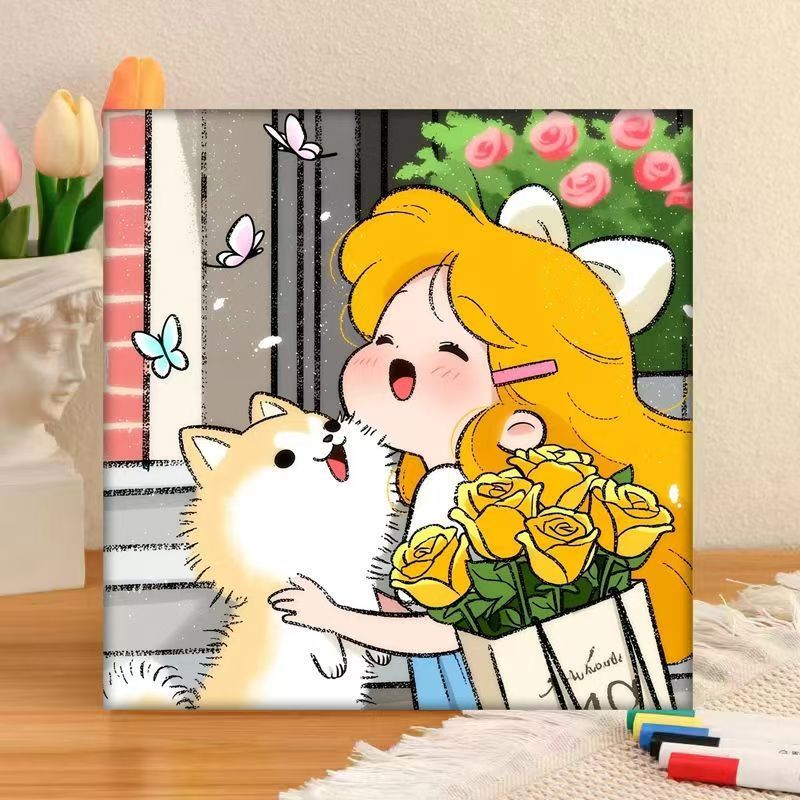 Whimsical Character Art Canvas Print