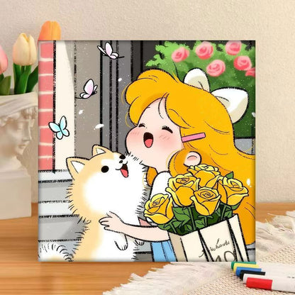 Whimsical Character Art Canvas Print
