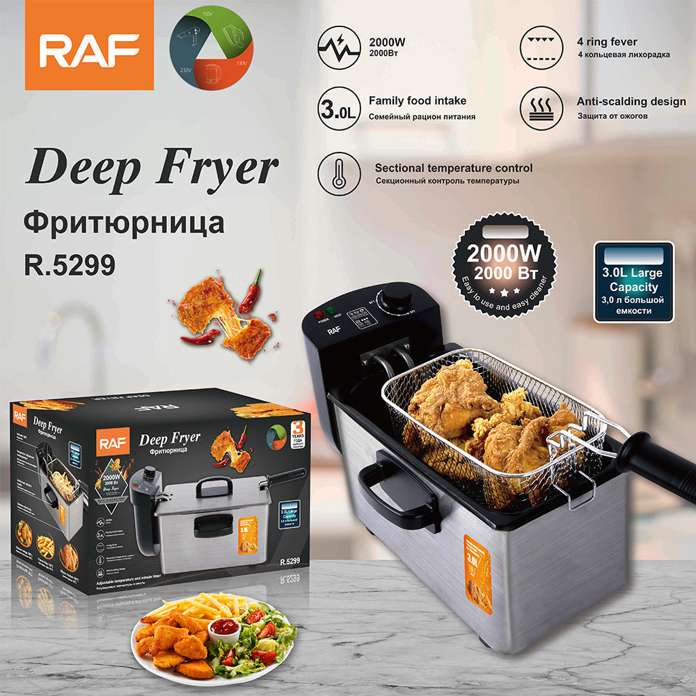 Skanto | 3L Electric Deep Fryer with Adjustable Temperature Control