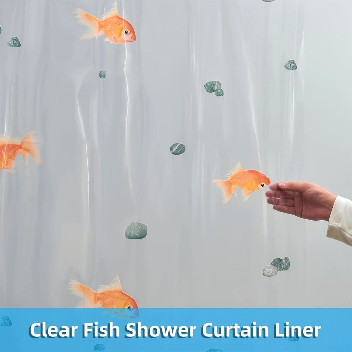 Goldfish Pattern Shower Curtain