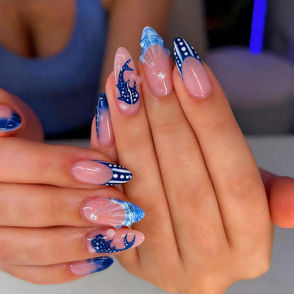 Creative Nail Art Set with Maritime Dolphin Design Acalora