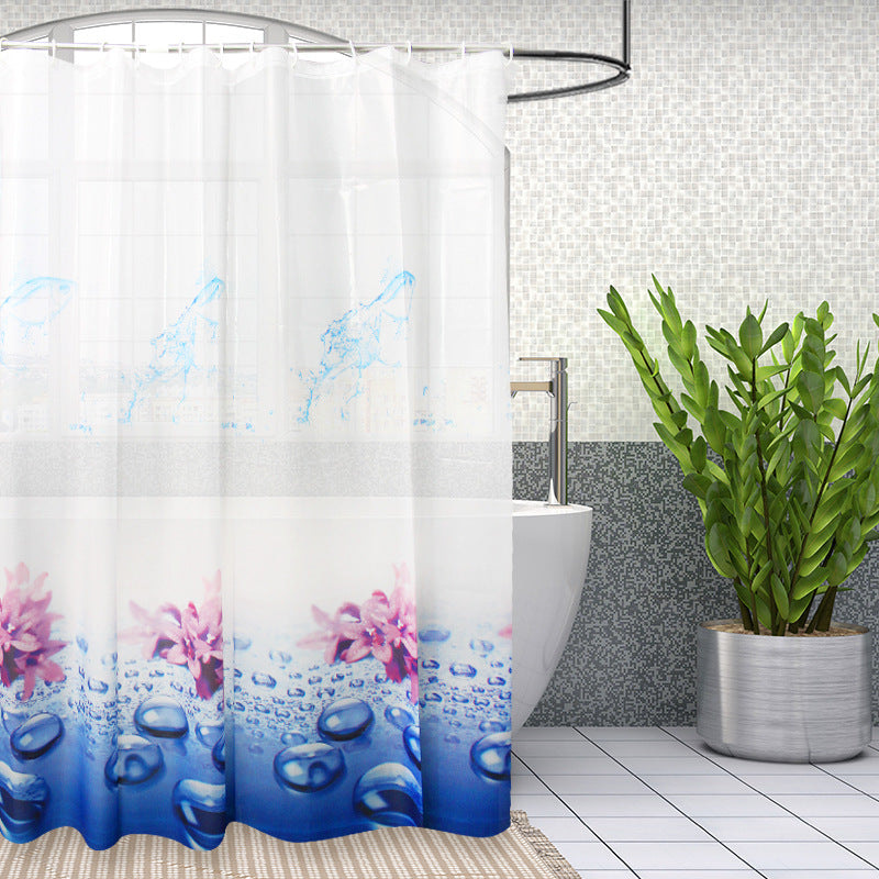 Floral Water-Resistant Shower Curtain