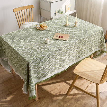 Elegant Woven Tablecloth