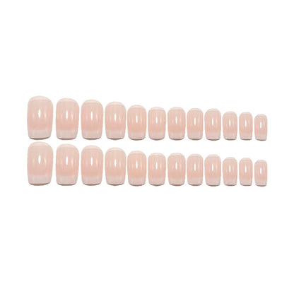 Artificial nails in elegant French design Acalora