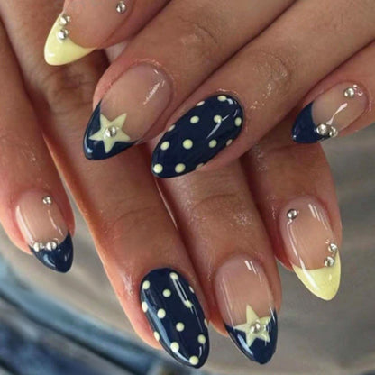 Creative Polka Dot Press-On Nails Set Acalora