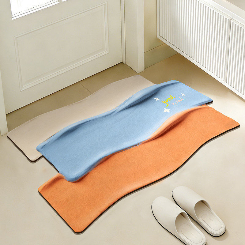 Playful Rainbow-Themed Bath Mat