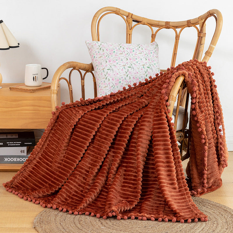 Unisex Cozy Textured Throw Blanket