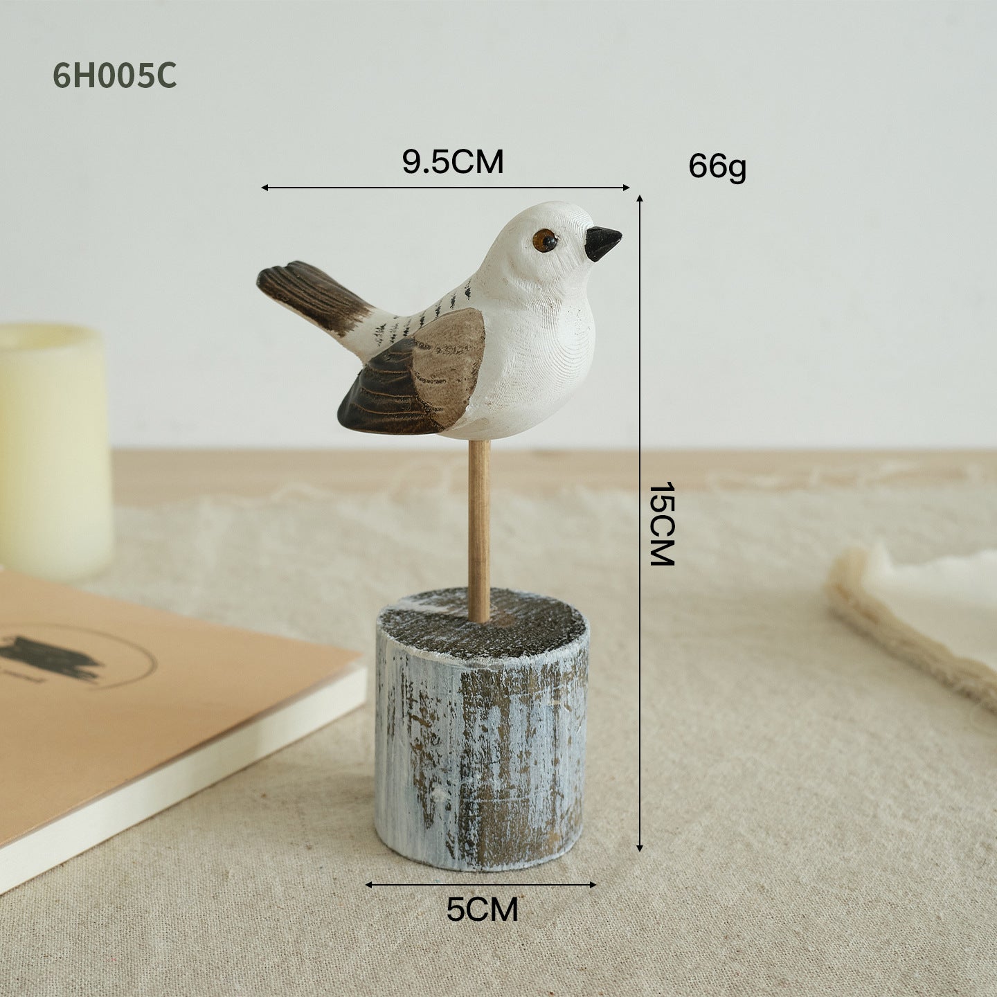 Charming Bird Sculpture Accent