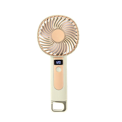 Women's Portable Handheld Fan with Digital Speed Display Brehn