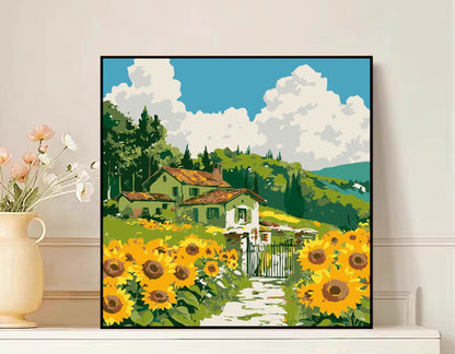 Scenic Mountain Landscape Canvas Art
