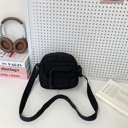 Compact Corduroy Crossbody Bag Acalora