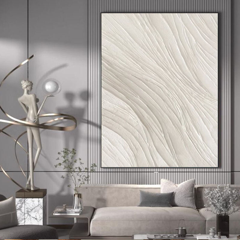 Minimalist Textured Relief Canvas Artwork