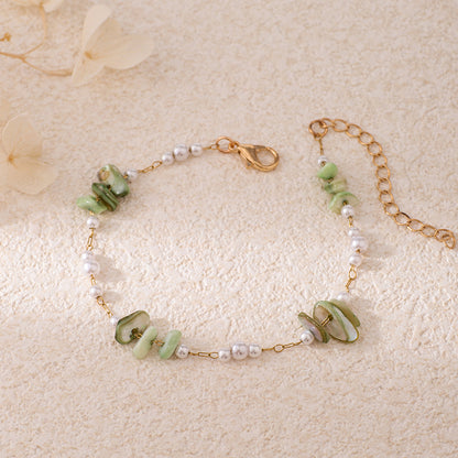 Chic Pearl and Gemstone Bracelet Acalora
