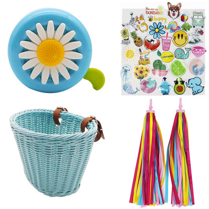 Decorative Woven Bike Basket Acalora