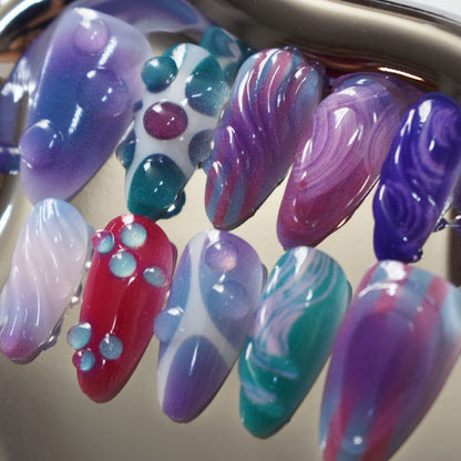Artistic 3D Nail Design Acalora