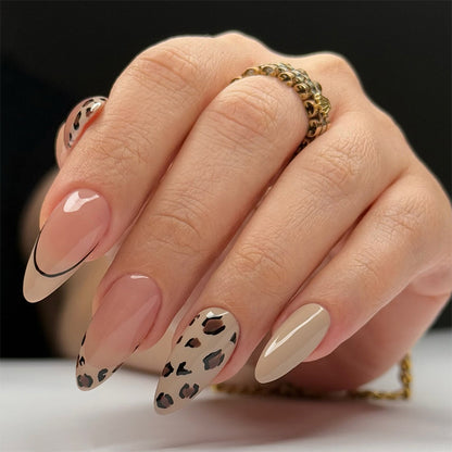Leopard Print Press-On Nail Set Acalora