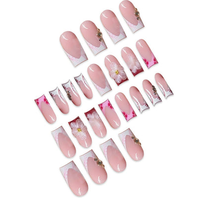 Artistic Floral Press-On Nails Acalora