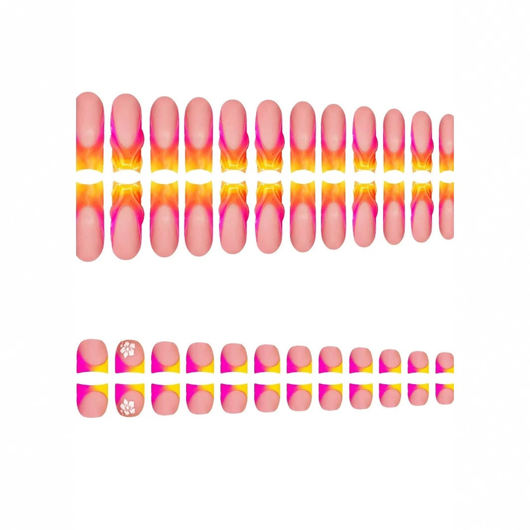 Artistic Gradient Nail Art Acalora