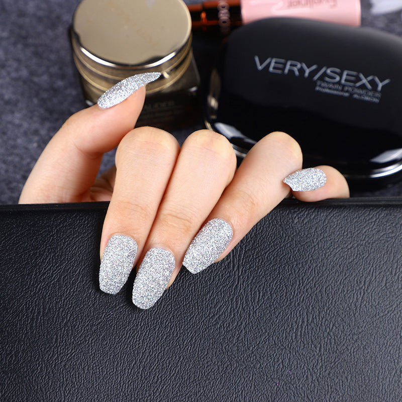 Glittering artificial nails in modern design Acalora