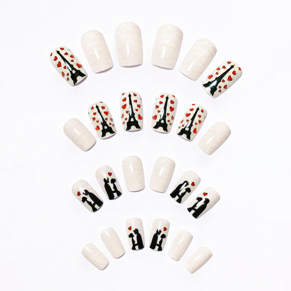 Romantic Parisian-Inspired Nail Art Acalora