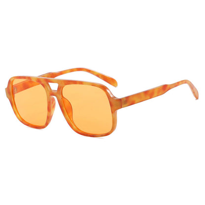 Women's modern square sunglasses with stylish transparent frame Karnz