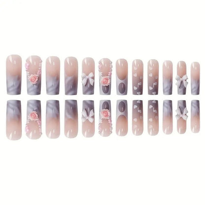 Decorative Heart-Themed Nail Wraps Acalora